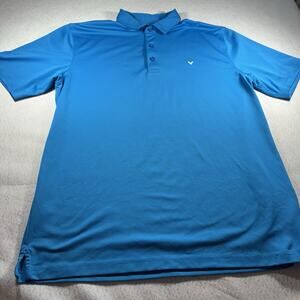 Callaway Men's Opti-Dri Golf Polo Shirt - Blue Heather - Large